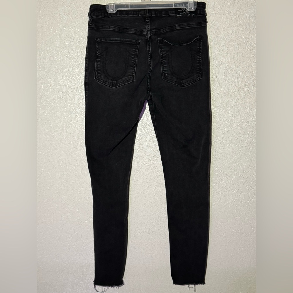 True Religion Jennie Curvy Women's Black Skinny Jeans Size 31